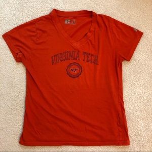Virginia Tech Orange V-Neck Short Sleeve Tee